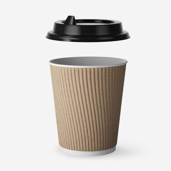 Kraft Ripple Wrap Paper Drink Cup
